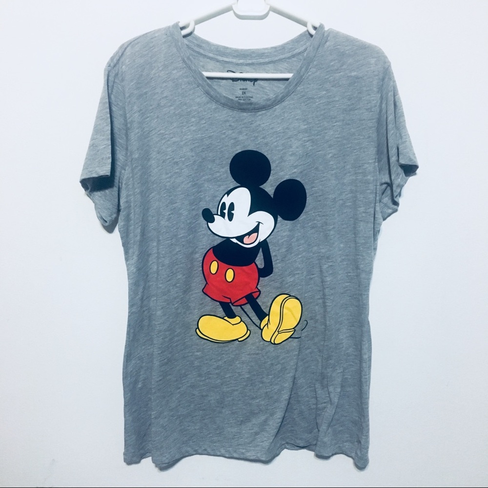 Disney Mickey Light Grey T-Shirt, 2XL